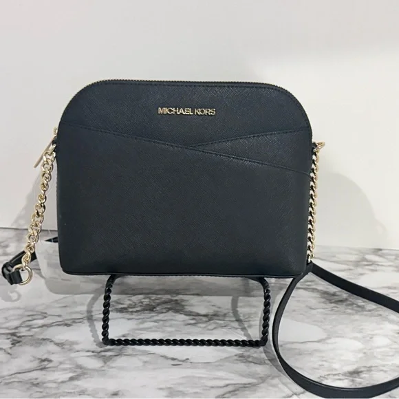 Michael Kors Jet Set Travel Dome Crossbody – Black Saffiano Leather (NWT) - Picture 2 of 11